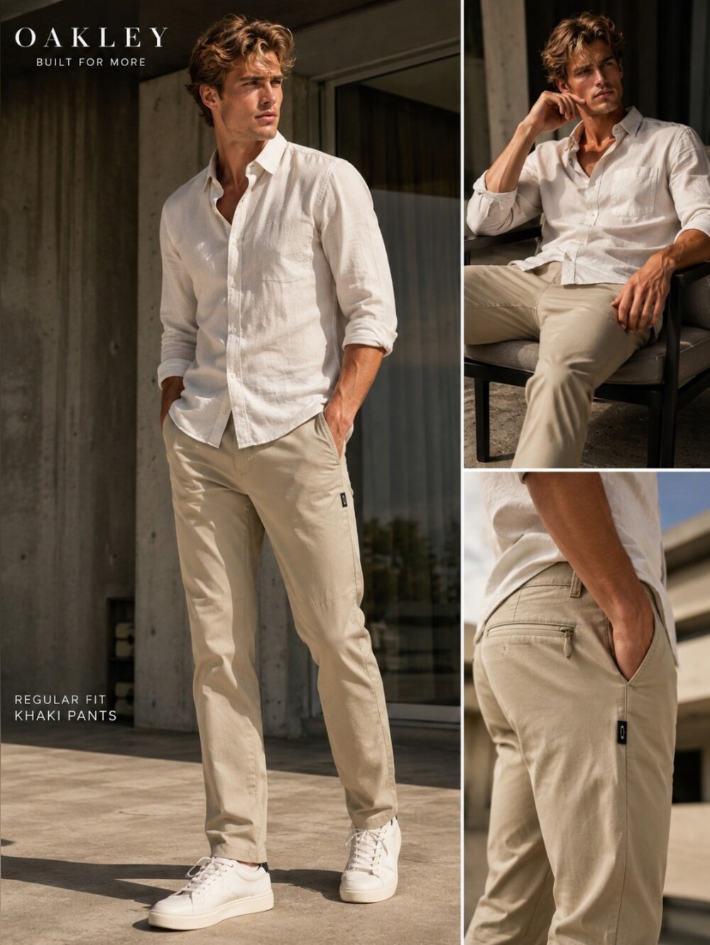Oakley Regular Fit Khaki Pants Mens 32 Tactical Casual Outdoor